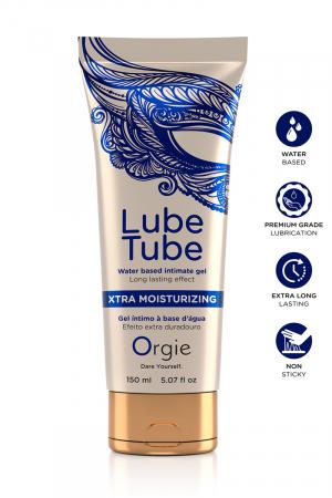 Lubrifiant intime neutre à base d'eau Lube Tube Xtra Moisturizing avec lubrification longue durée de qualité supérieure.