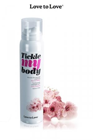 Cosmétique érotique spécial massages sensuels parfum fleur de cerisier.
