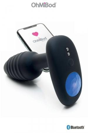 Faites votre show avec ce plug anal connecté doté d'une led en forme de diamant brillant au rythme des vibrations.