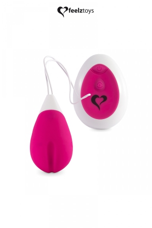 Anna rose de la marque Feelztoys est un joli uf vibrant rechargeable qui allie un moteur silencieux et une forme ingénieuse.