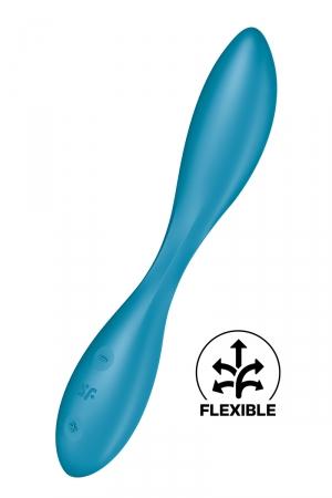 Puissant vibro polyvalent flexible , avec un corps volumineux et une extrémité pointue offrant une stimulation ciblée.