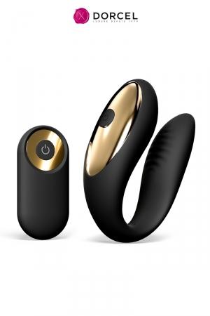Luxueux stimulateur télécommandé spécial couple, discret, puissant, 10 modes de vibrations, par Dorcel.