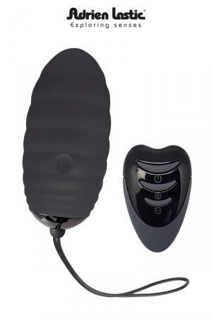 Oeuf vibrant télécommandé, rechargeable en silicone Premium, <b>ultra puissant</b>. Nouvelle version encore + forte.