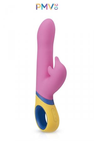 3 moteurs, vibrations et rotations, stimulation vaginale et clitoridienne simultanées, pour atteindre des sommets de plaisirs!