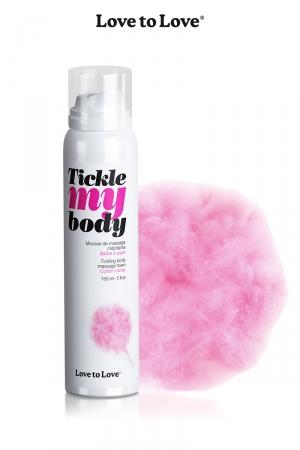 Cosmétique érotique spécial massages sensuels parfum barbe a papa.