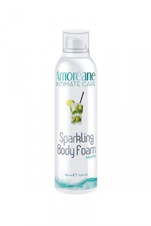Cosmétique érotique crépitante pour jeux sensuels parfum Mojito Menthe.